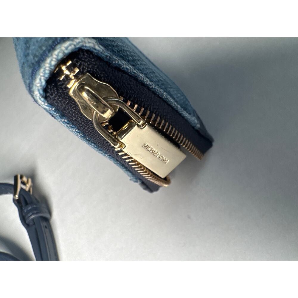 Michael Kors signature blue denim half dome crossbody bag and wallet - Picture 6 of 16